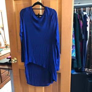 BCBG Purple Light Weight Hi-low Shirt